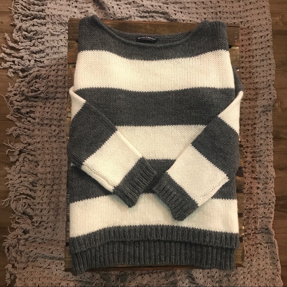 Baggy striped sweater - brandy Melville
